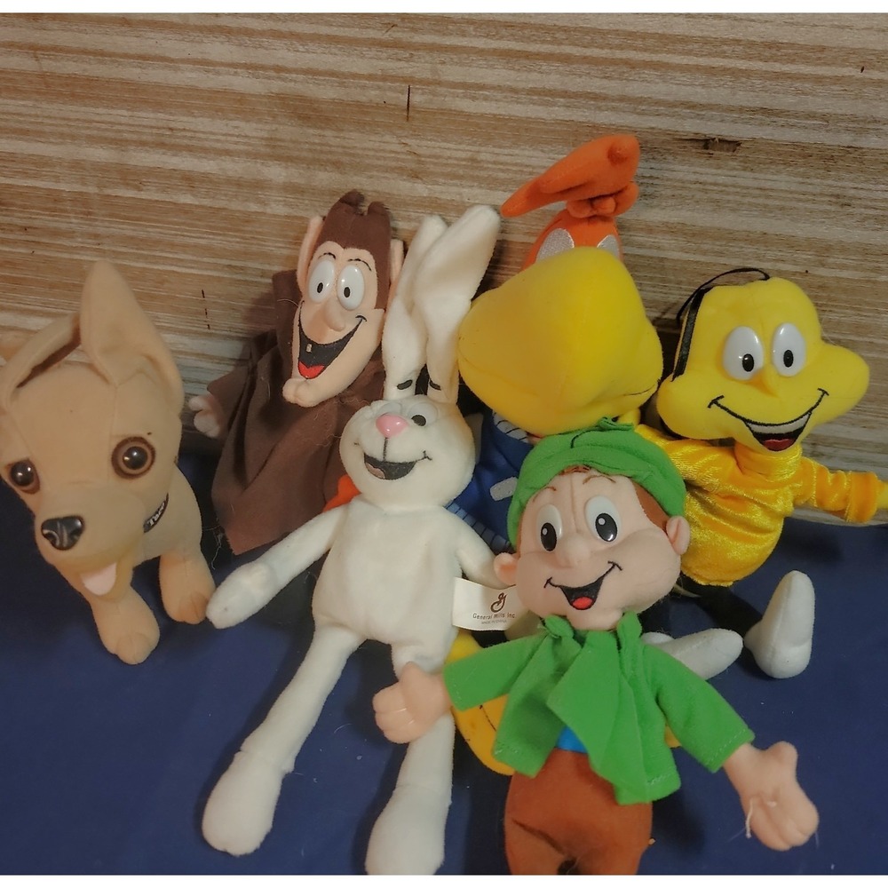 Vintage Cereal Mascot Plush Lot General Mills Taco Bell Dog As Is